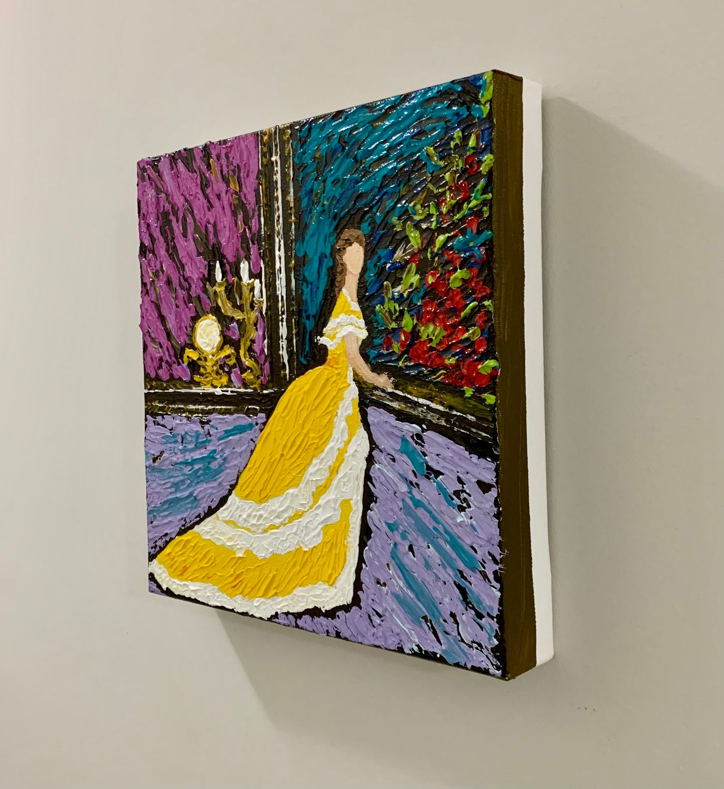 Lady in yellow dress