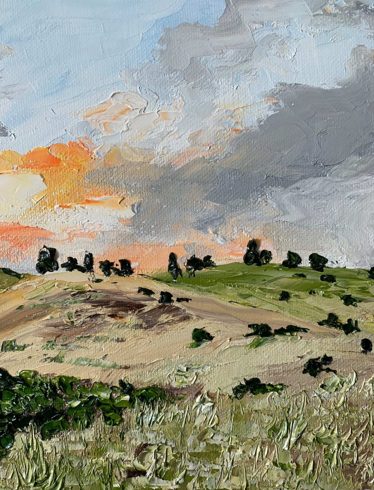 Sunset at the countryside