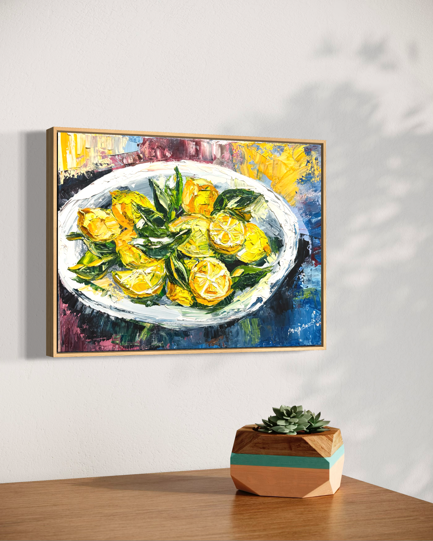 Lemons on the plate